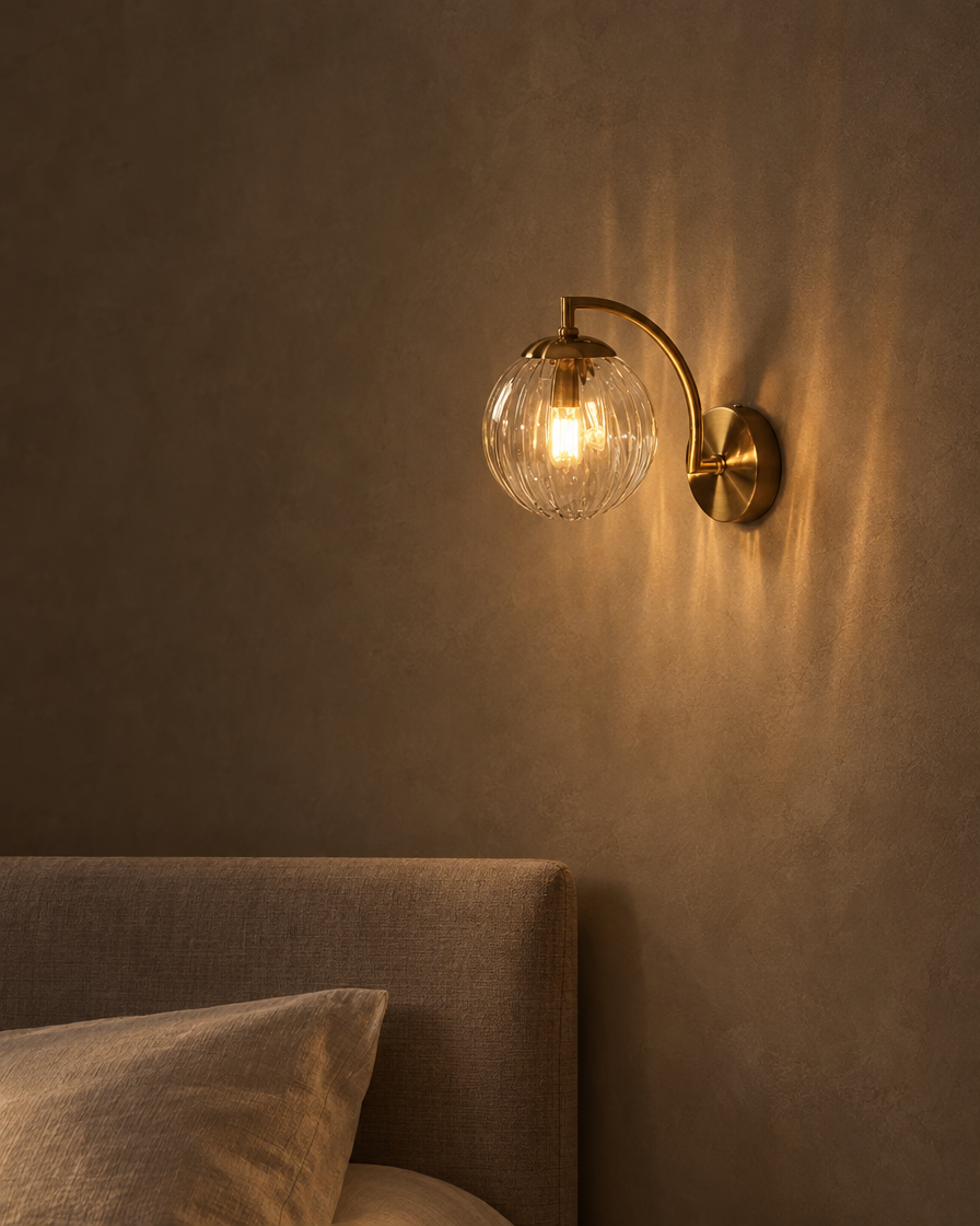 Riva Glass Wall Light — Lumenholm