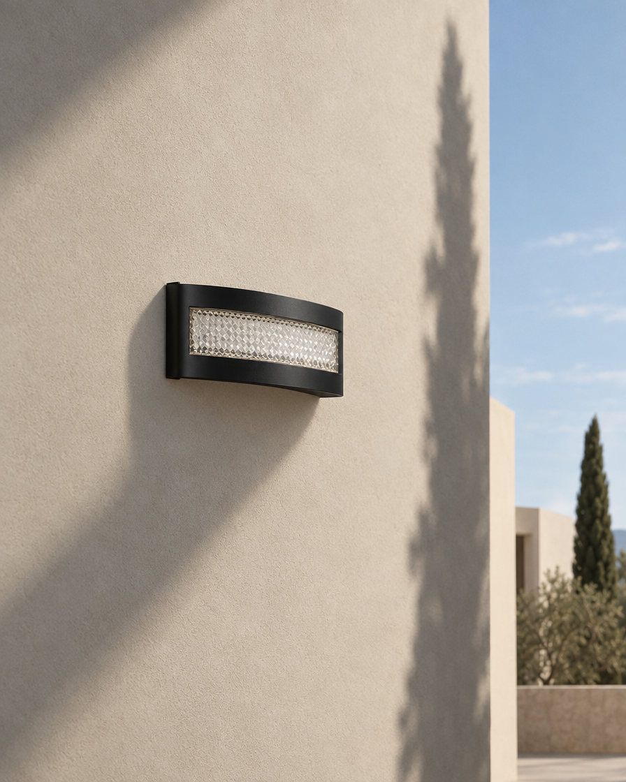 Sella Up & Down Wall Light — Black — daylight