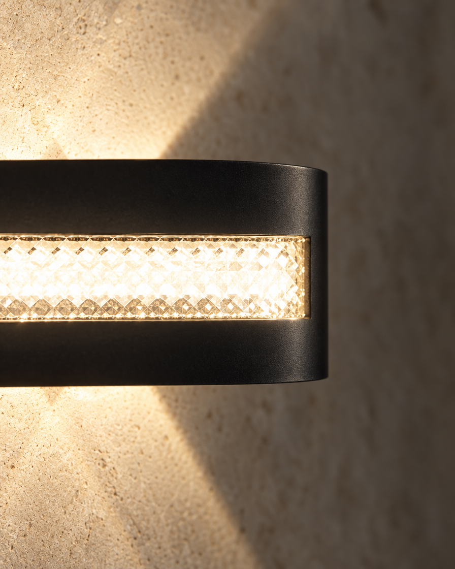 Sella Up & Down Wall Light — Black — detail
