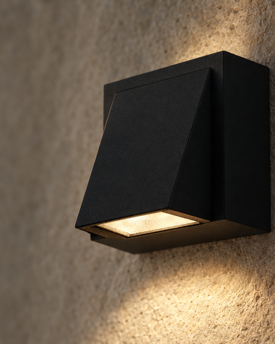 Cala Wall Light — Matte Black — detail