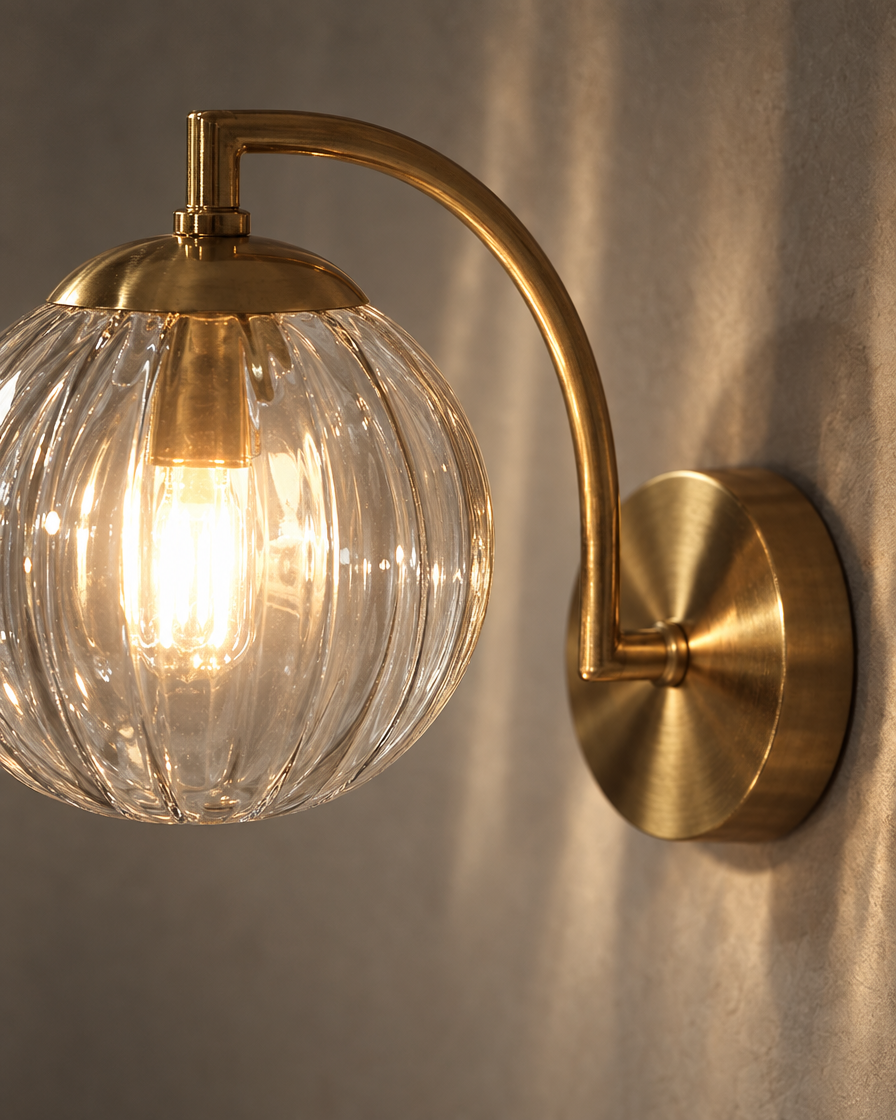 Riva Glass Wall Light — detail