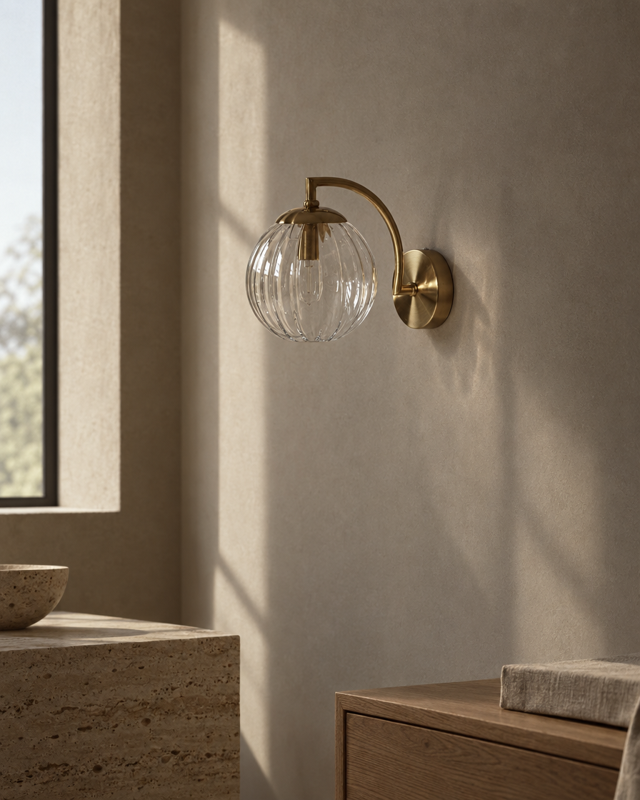 Riva Glass Wall Light — daylight