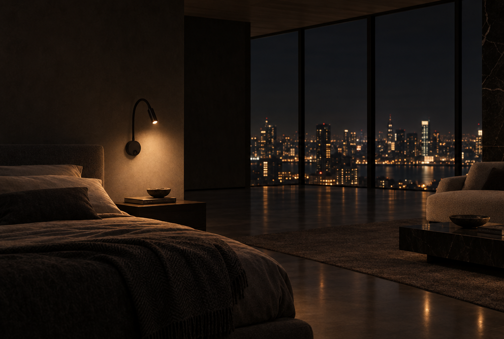 Fiume Reading Light — at night