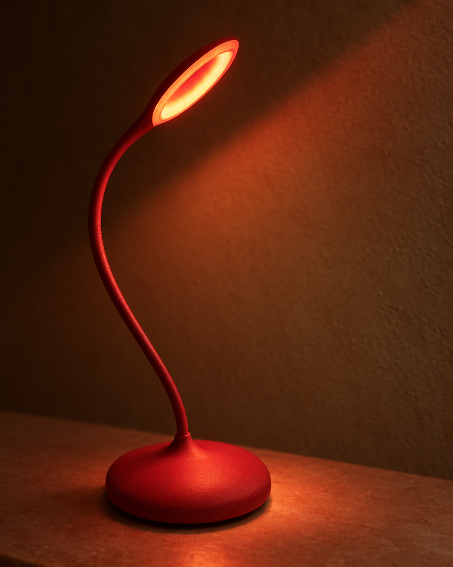 Alba Sleep Lamp — Red — detail