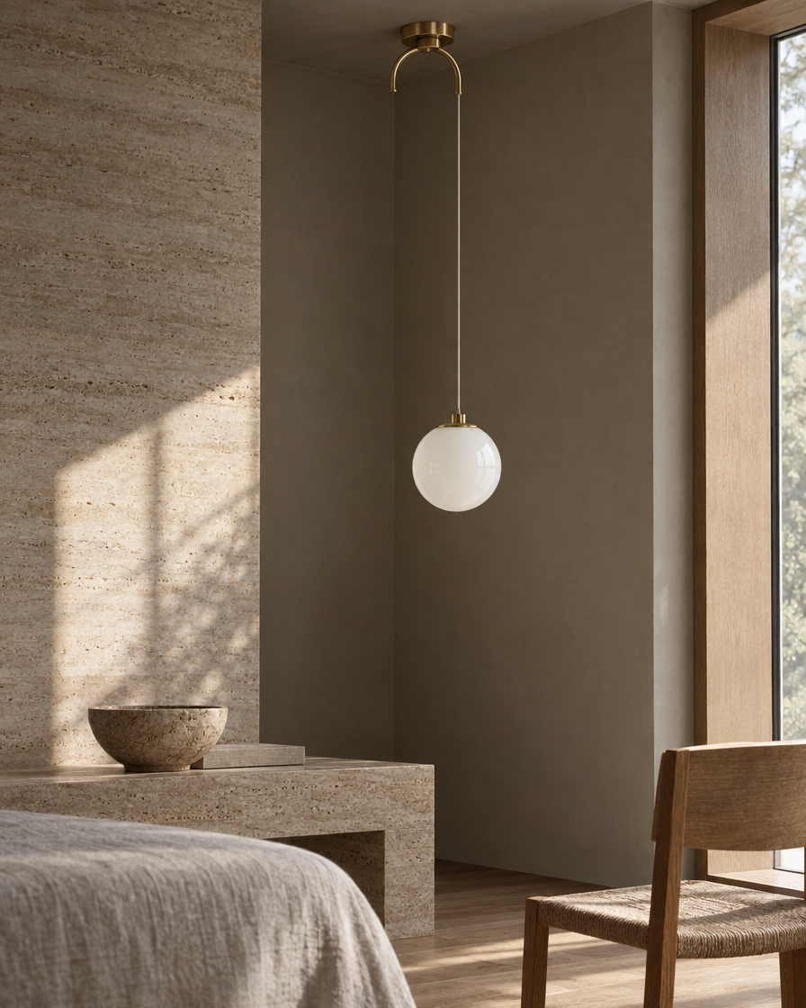 Orbe Pendant — White — daylight