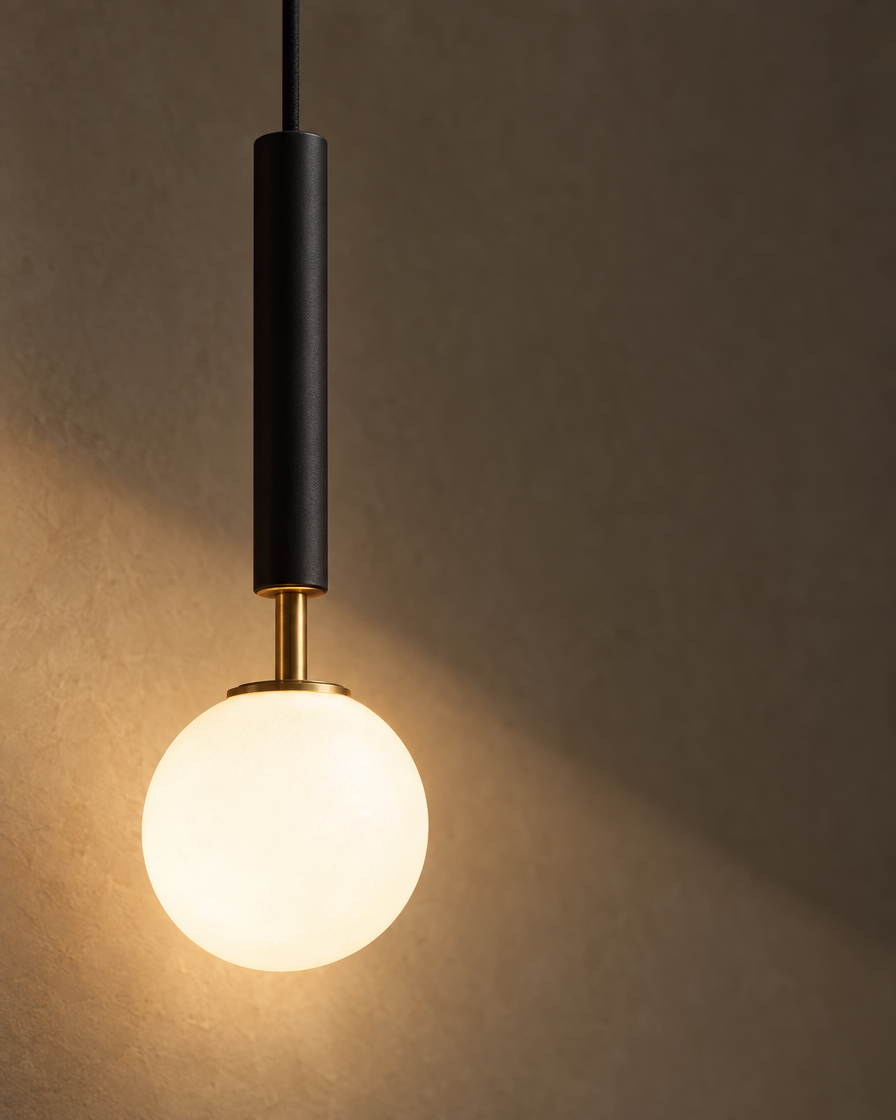 Lira Bedside Pendant — Matte black — detail