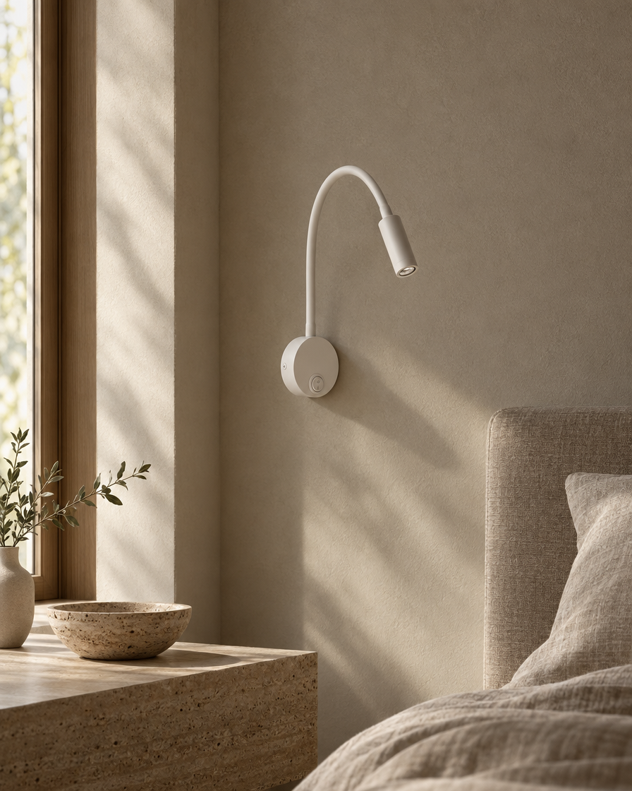 Fiume Reading Light — White — daylight