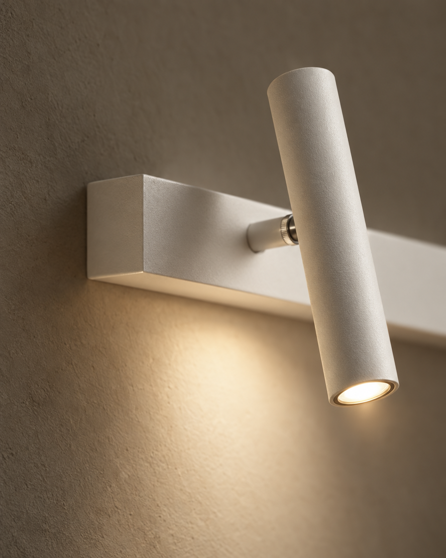 Sabbia Bedside Wall Light — White — detail