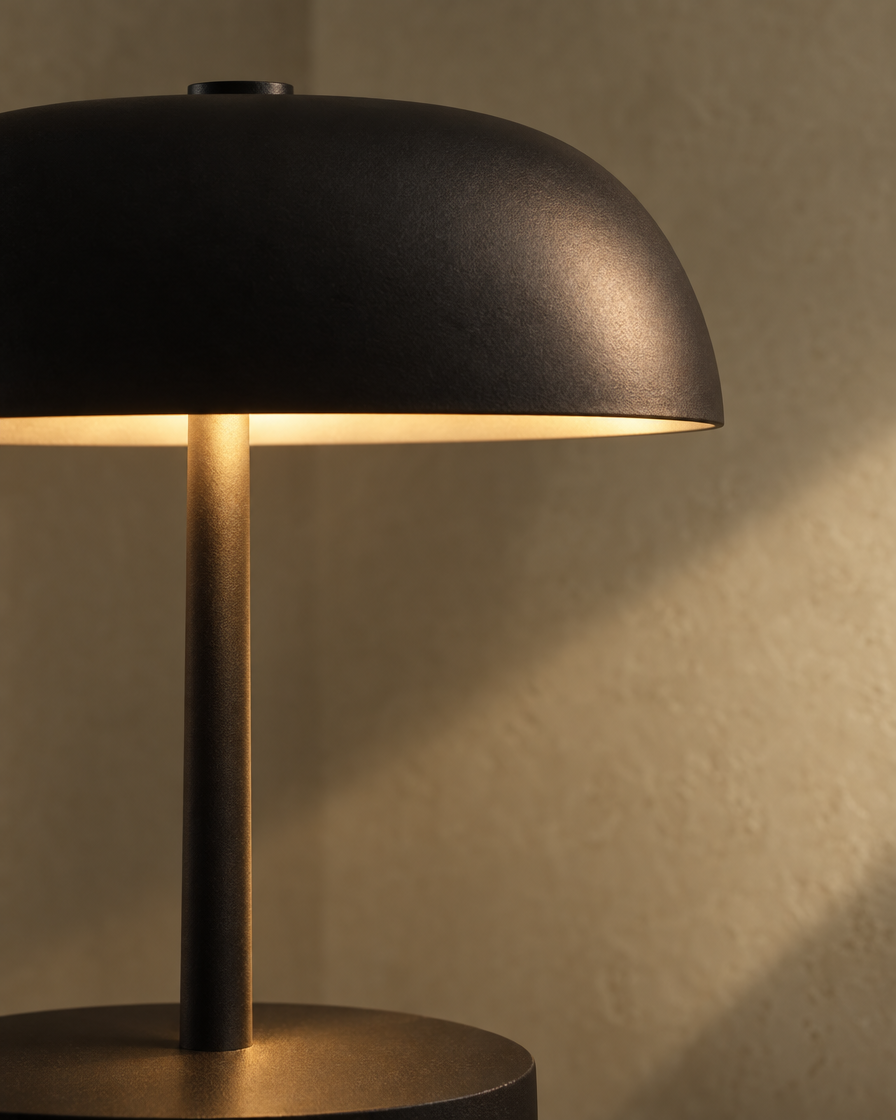 Fungo Table Lamp — Matte black — detail