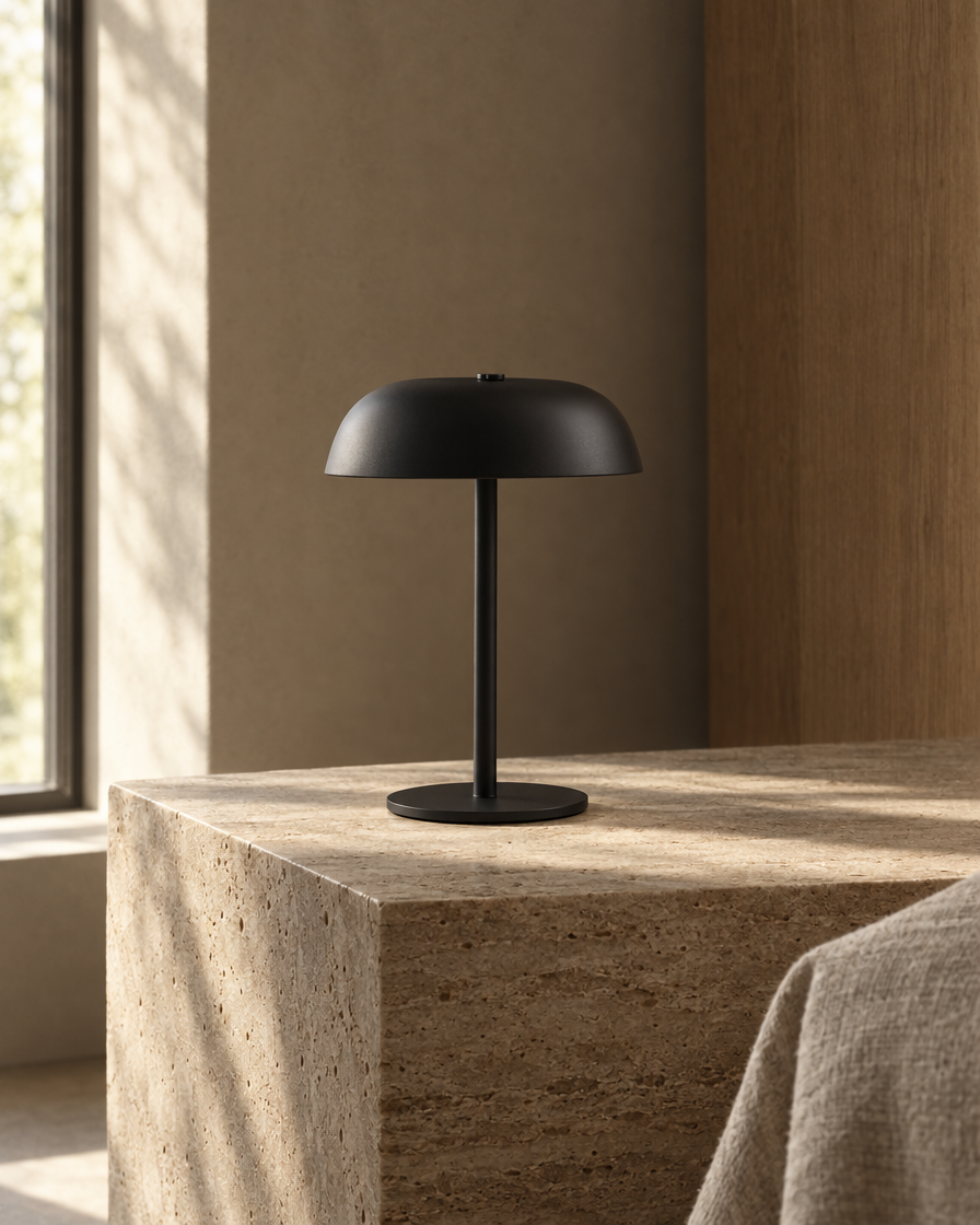 Fungo Table Lamp — Matte black — daylight
