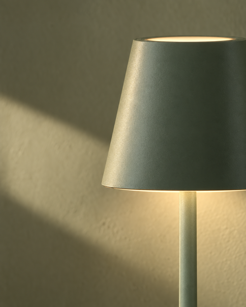 Cono Touch Lamp — Sage green — detail