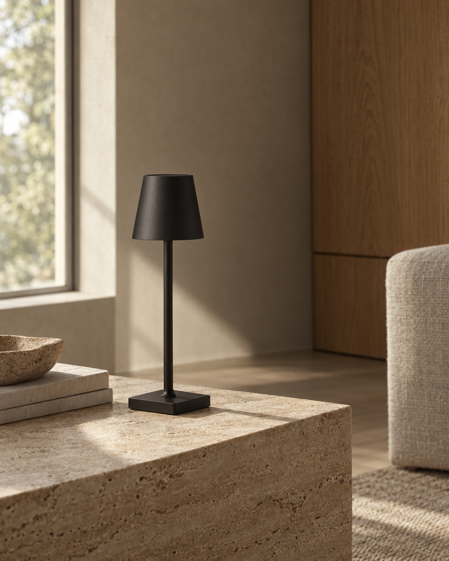 Cono Touch Lamp — Matte black — daylight
