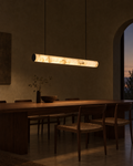 Traverso Marble Linear Pendant — Matte black — Lumenholm