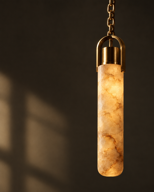 Filo Alabaster Swag Pendant — detail