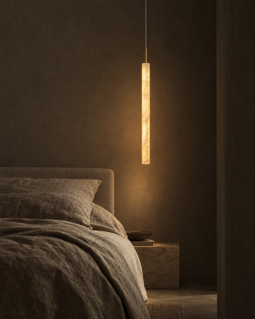Stelo Slim Marble Pendant — Lumenholm
